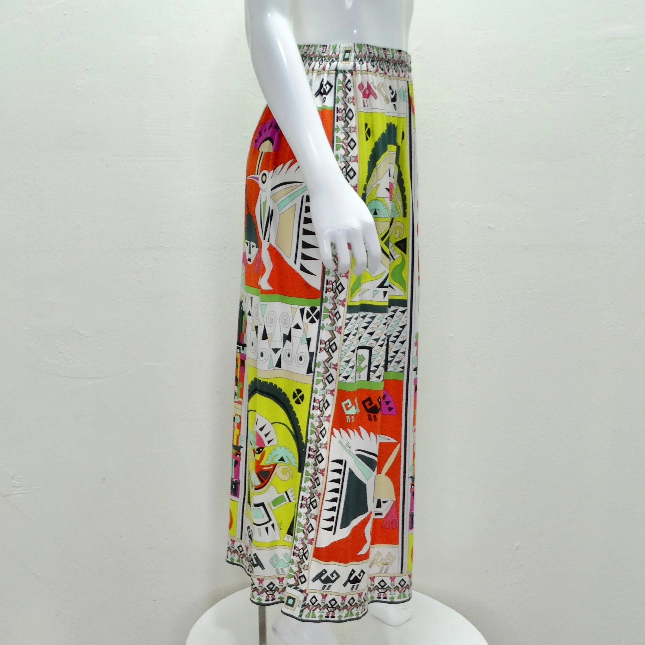 Pucci Reissue Geometric Printed Maxi Skirt