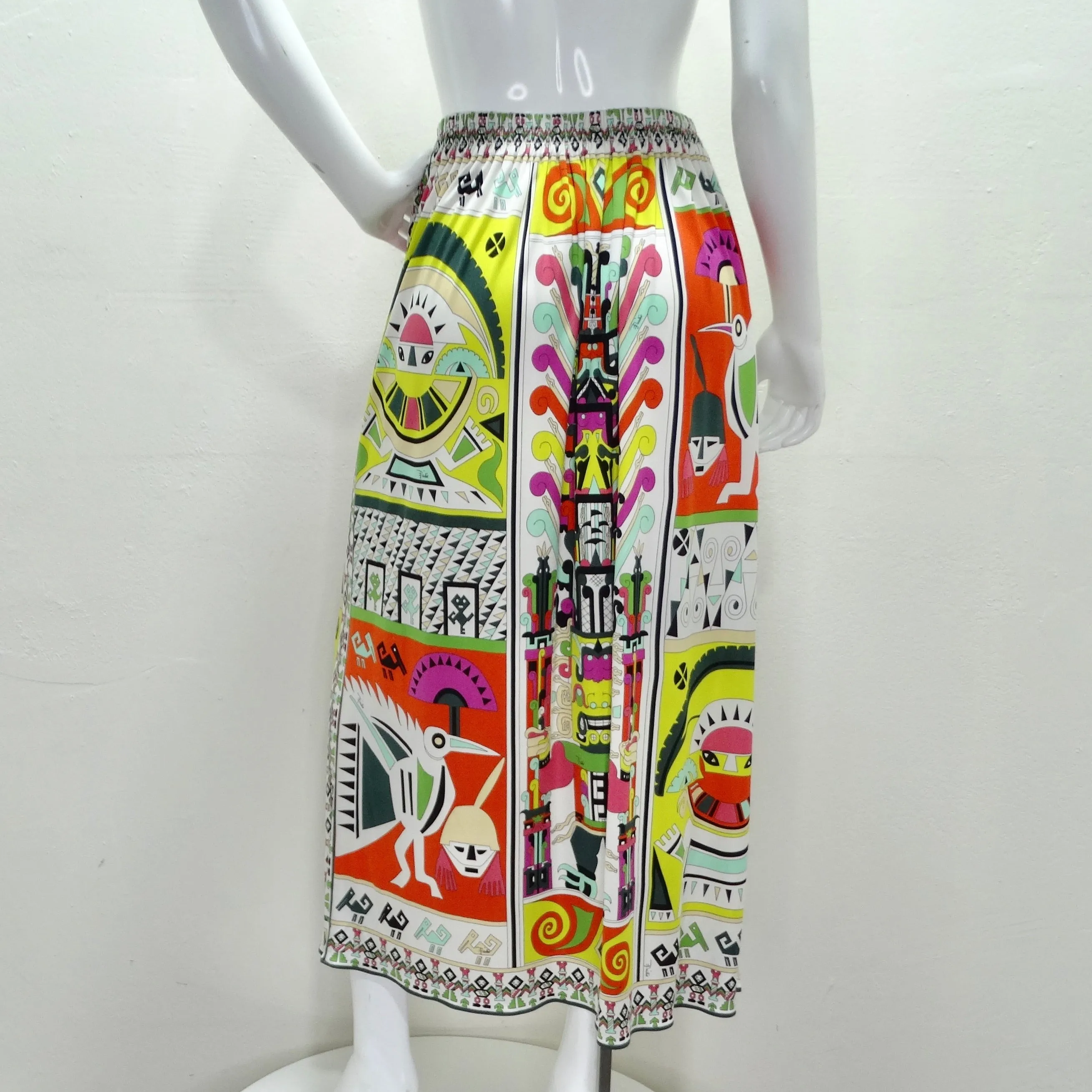 Pucci Reissue Geometric Printed Maxi Skirt