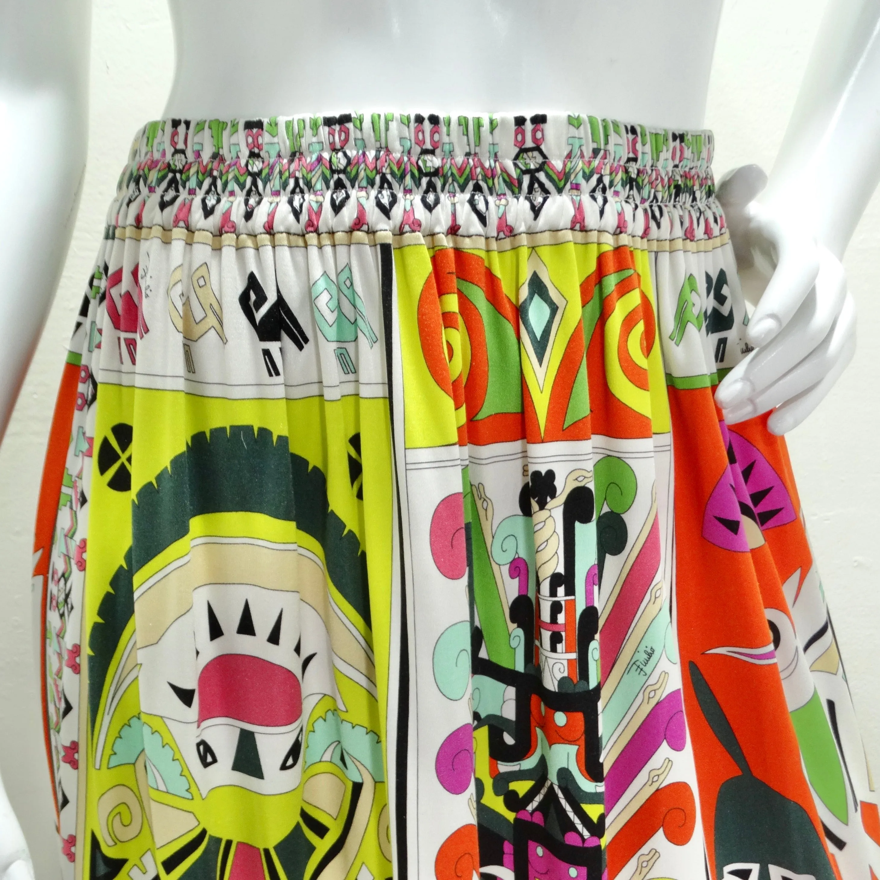 Pucci Reissue Geometric Printed Maxi Skirt