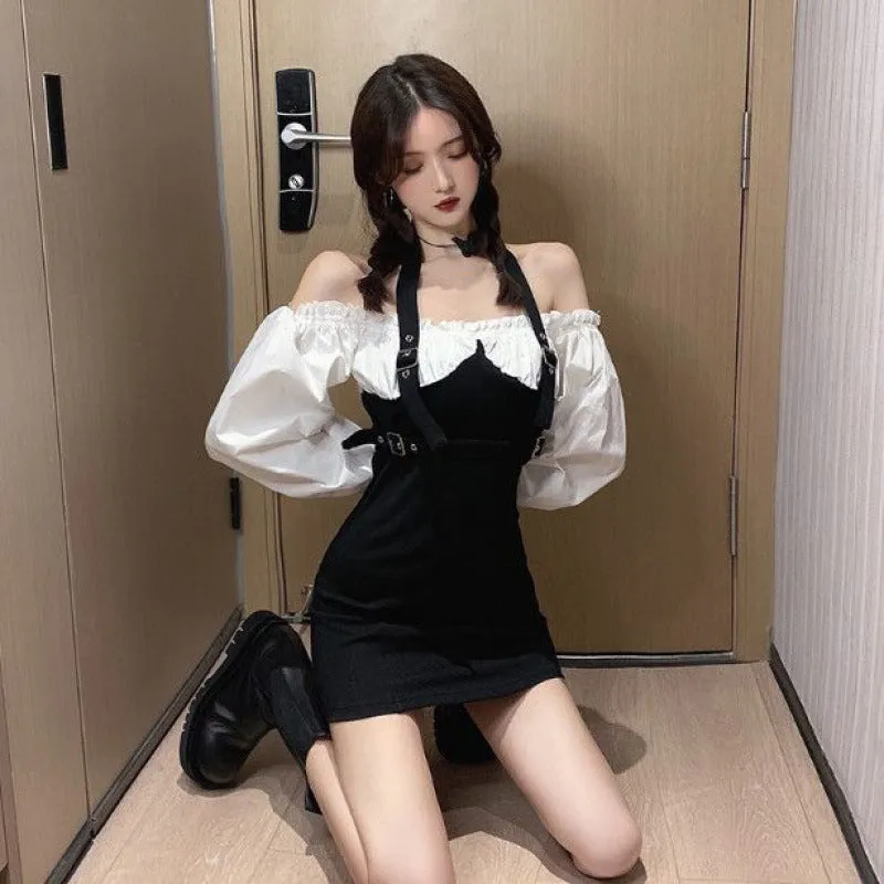 Puffy Sleeve Slim Summer Dress