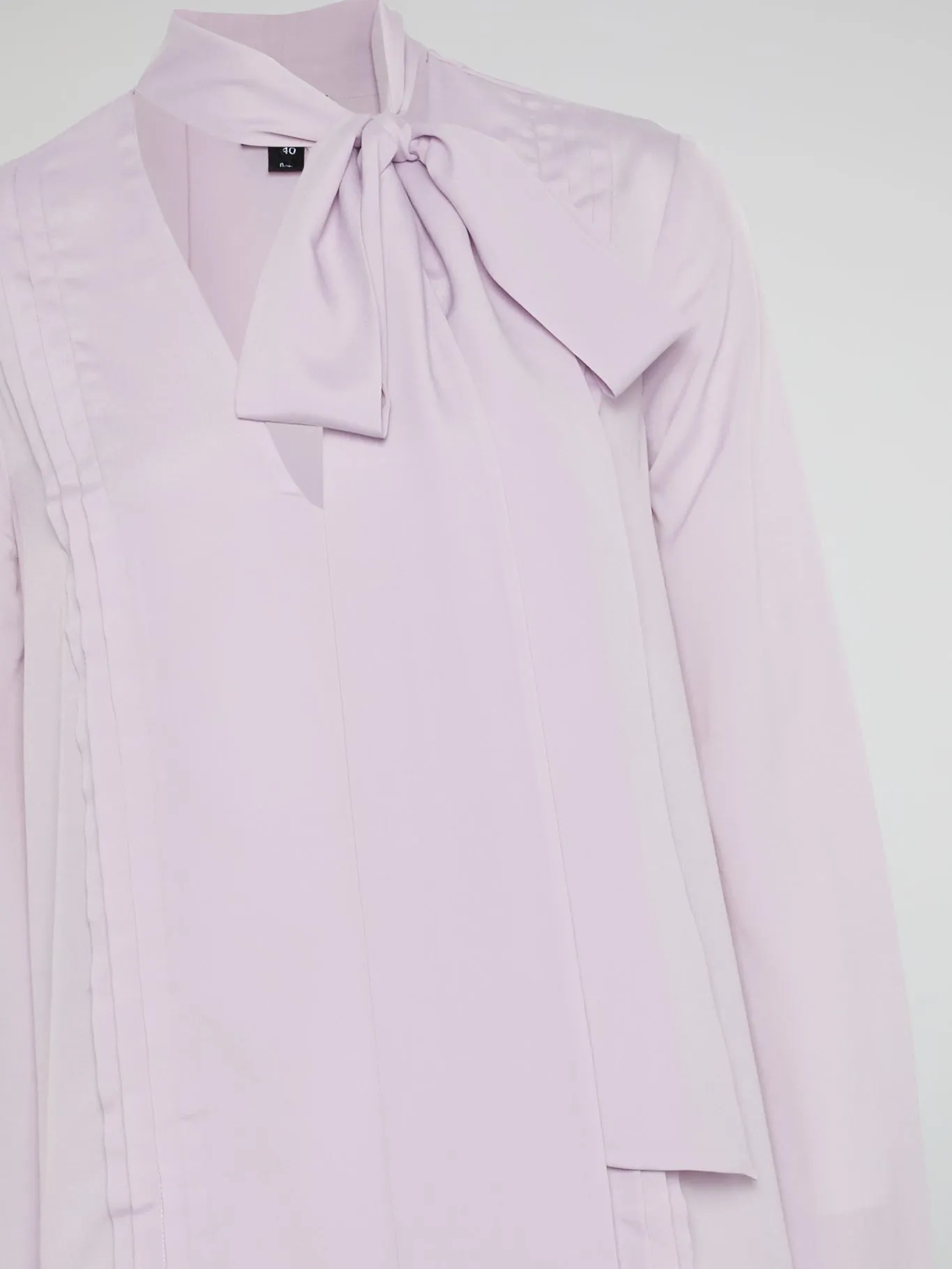Purple Bow-Tie Blouse
