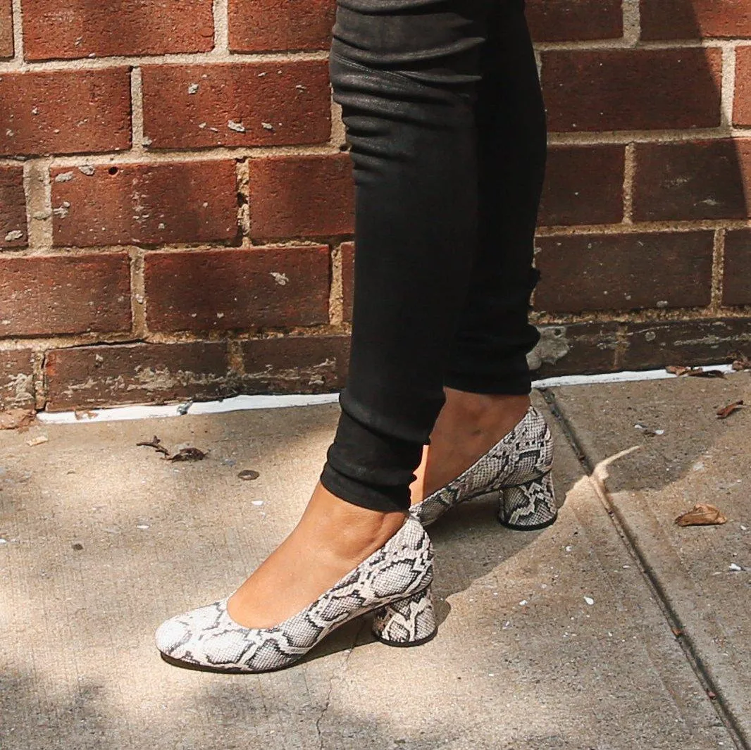 Python Ballet Pump   Twiggy Strap