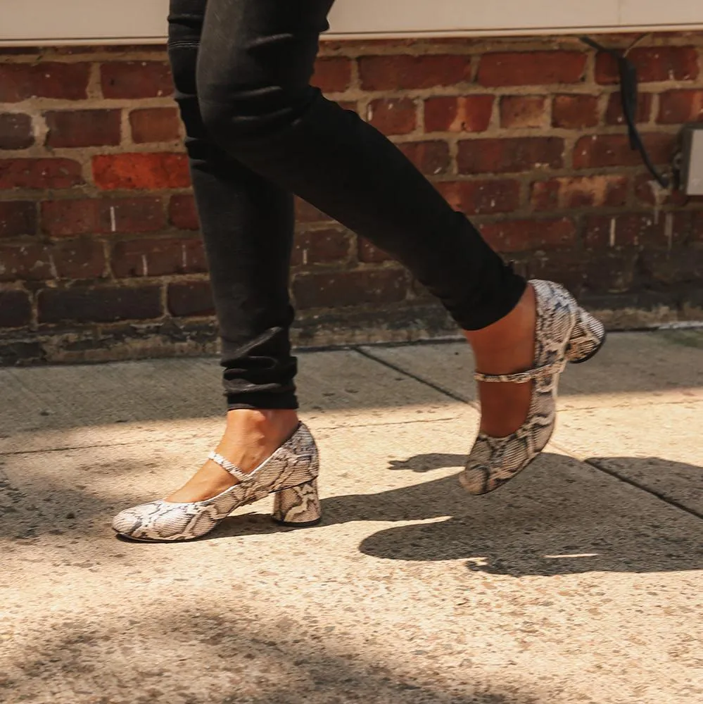 Python Ballet Pump   Twiggy Strap