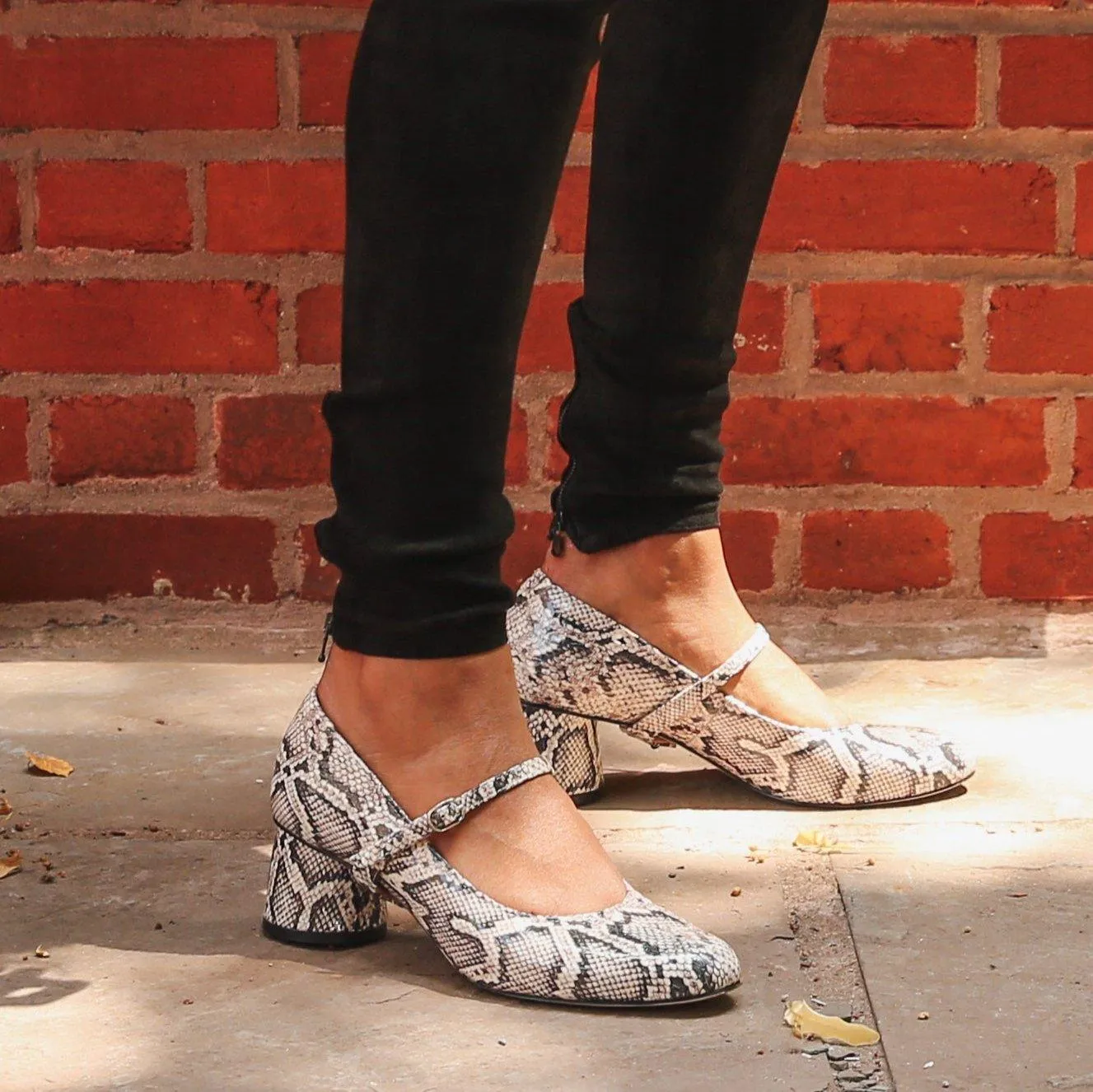 Python Ballet Pump   Twiggy Strap