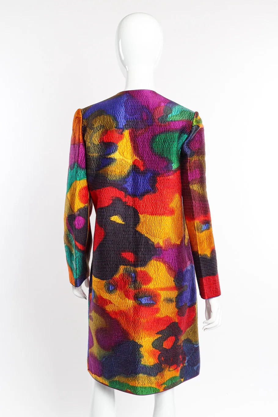 Quilted Silk Splotch Jacket