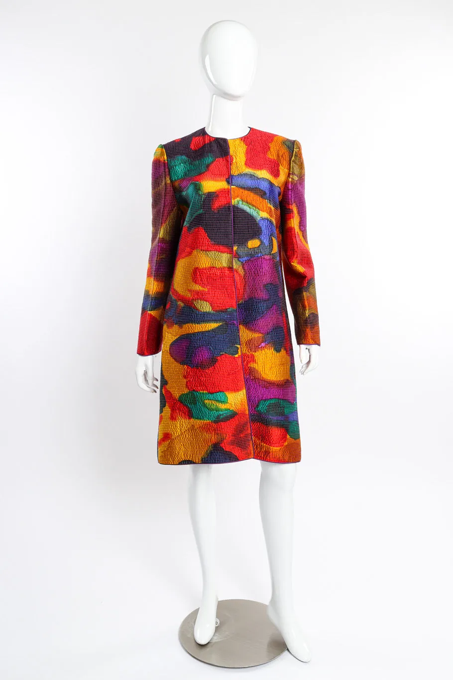 Quilted Silk Splotch Jacket