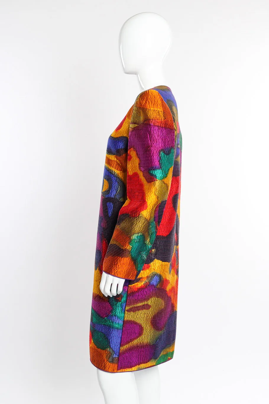 Quilted Silk Splotch Jacket