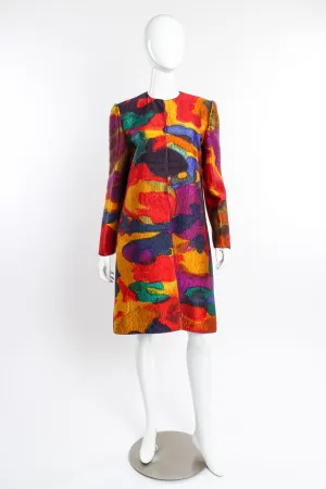 Quilted Silk Splotch Jacket