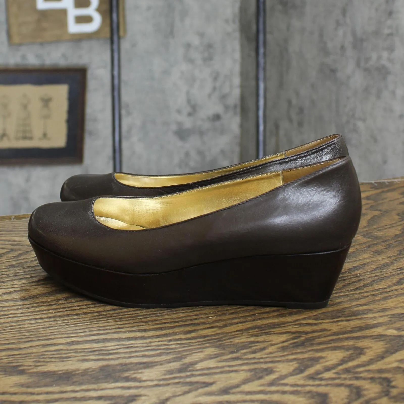 Rampage Womens Vintage Pull On Wedge Heels 1673feb44bf13e Brown 6M