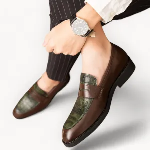 Regal Croc-Embossed Loafers