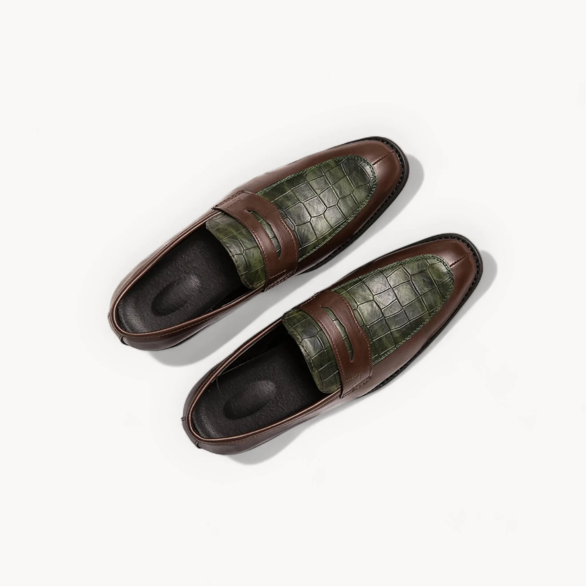 Regal Croc-Embossed Loafers