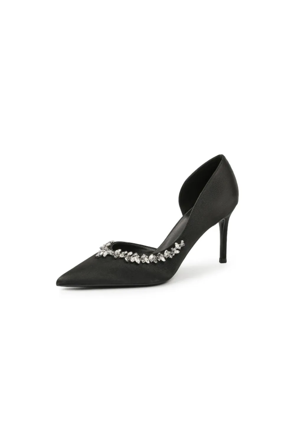 Rhinestone Point Toe Stiletto Pumps