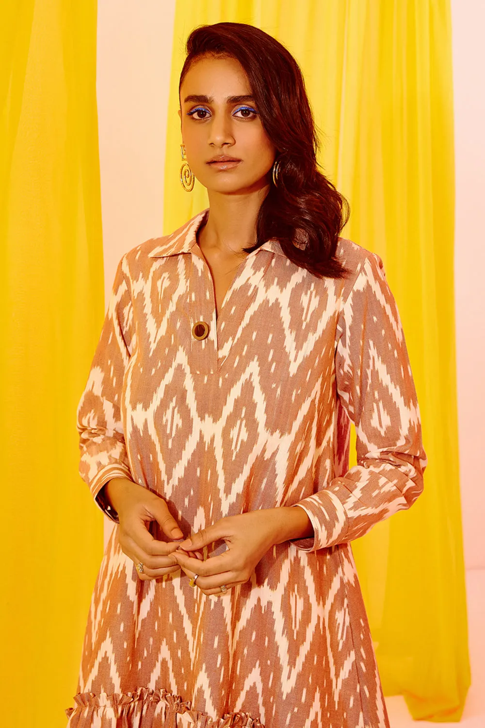 Rise and Fall Ikat Dress