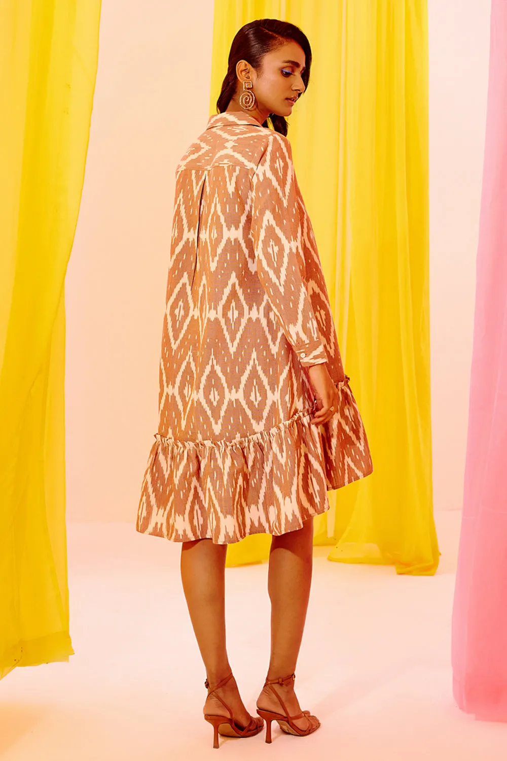 Rise and Fall Ikat Dress