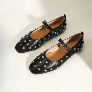 Round Toe Flats Slip-Ons
