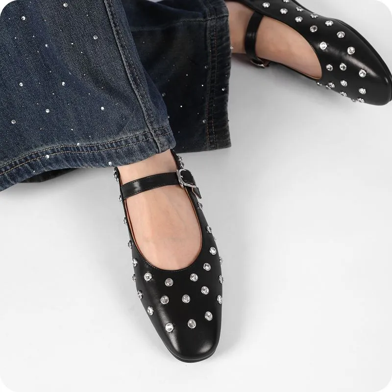 Round Toe Flats Slip-Ons