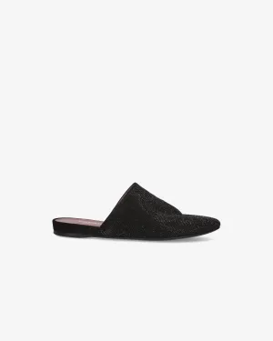 Sabot with Rhinestones and Internal Wedge