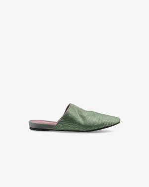 Sabot with Rhinestones and Internal Wedge