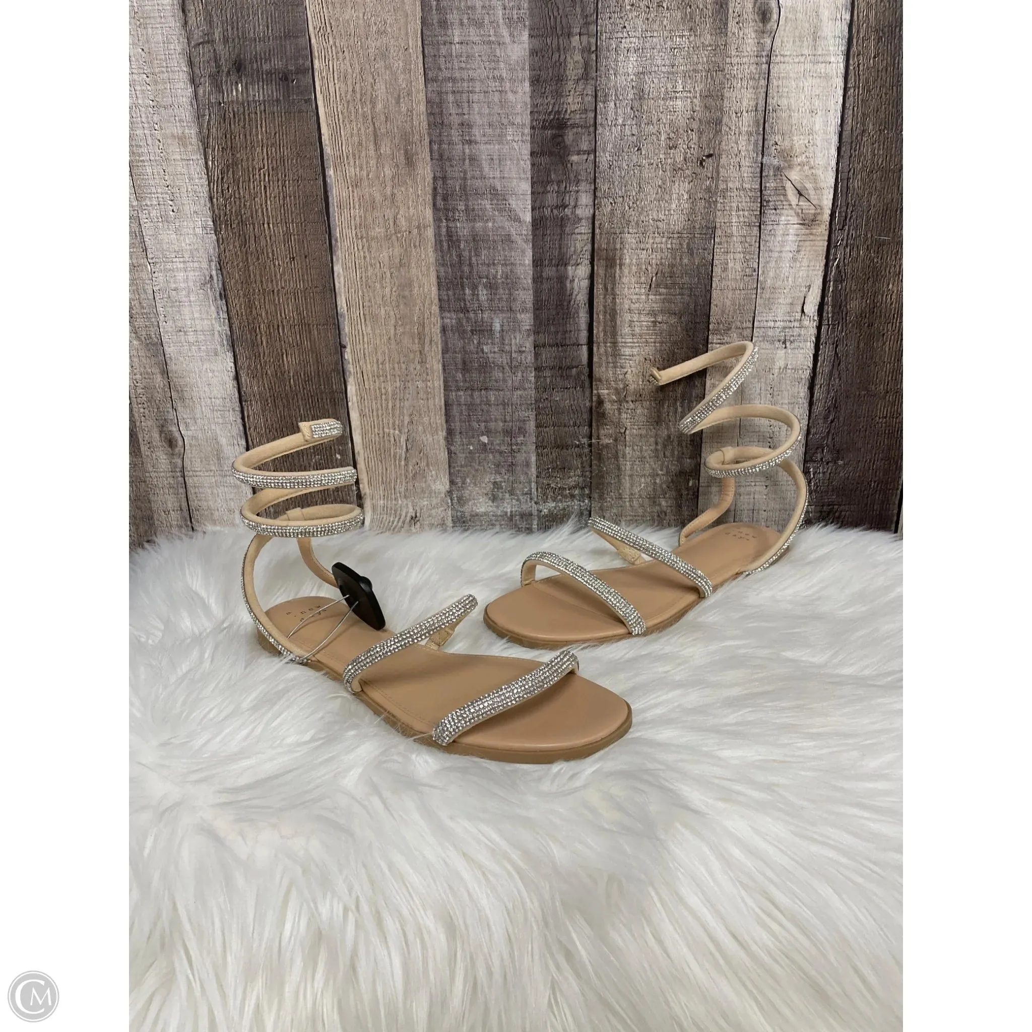 Sandals Flats By A New Day In Silver, Size: 7.5