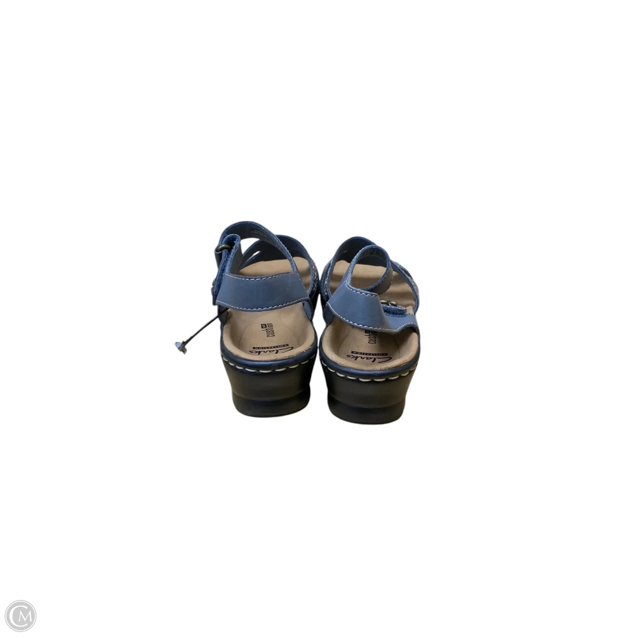 Sandals Flats By Clarks In Grey, Size: 8