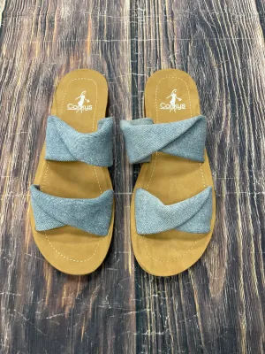 Sandals Flats By Corkys In Blue, Size: 8