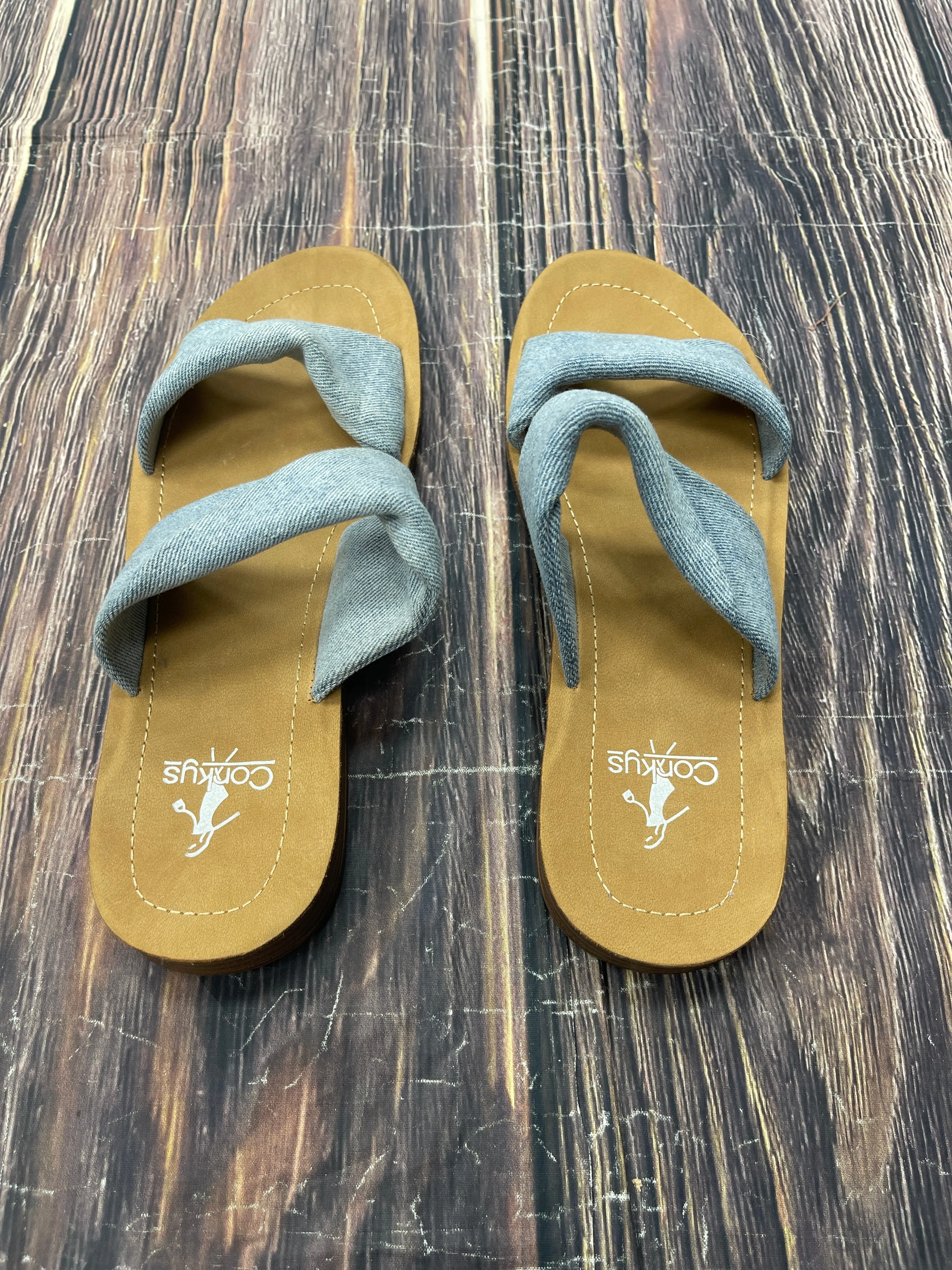Sandals Flats By Corkys In Blue, Size: 8