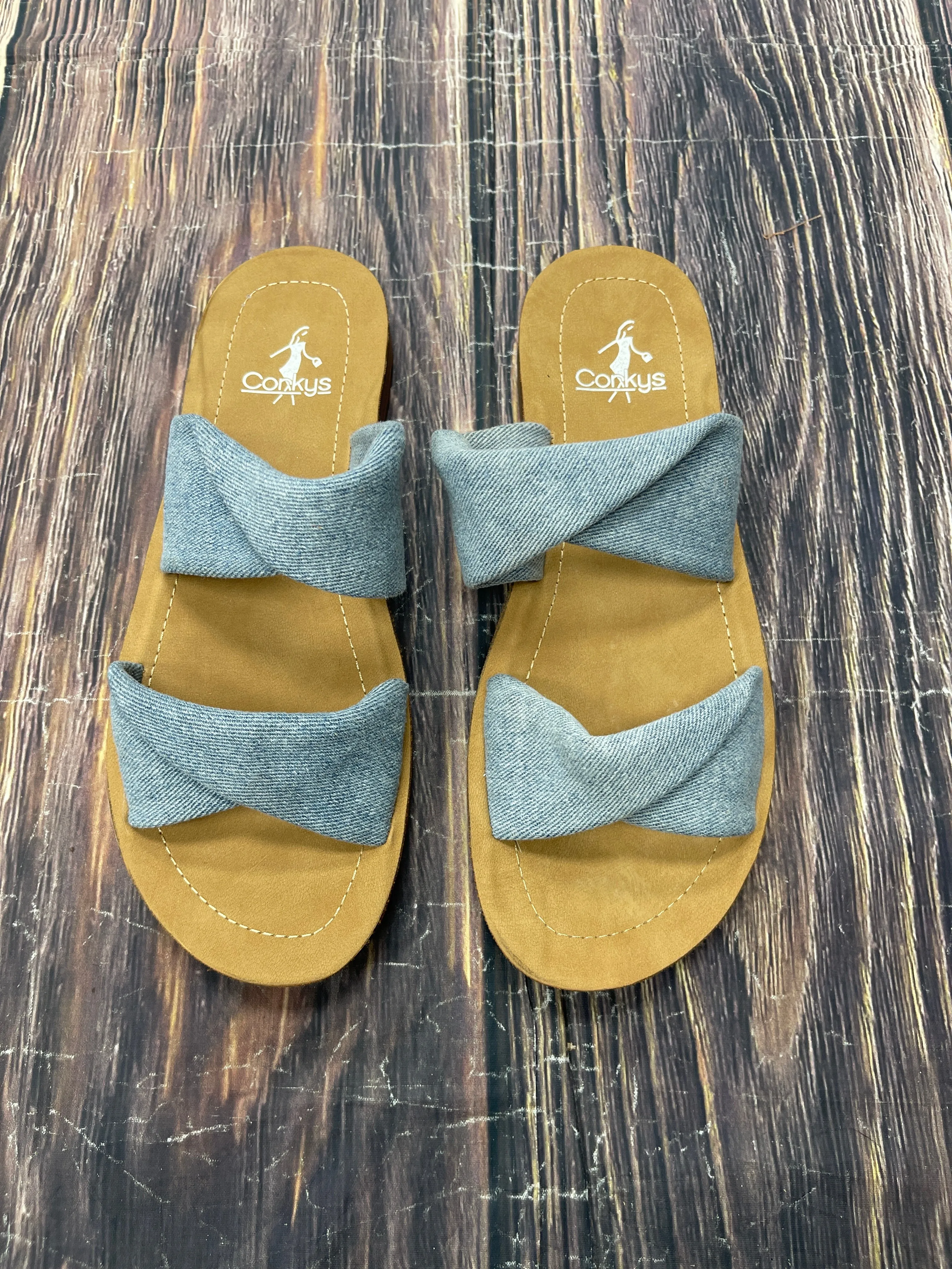 Sandals Flats By Corkys In Blue, Size: 8