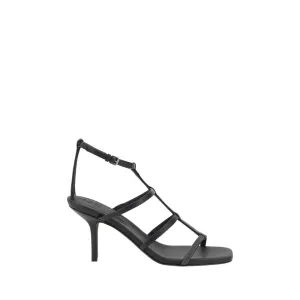 Sandals with sparkling embellishment