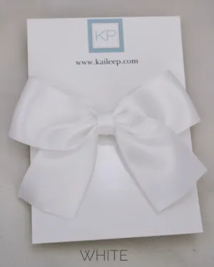 Satin Bow Hair Clips for Girls