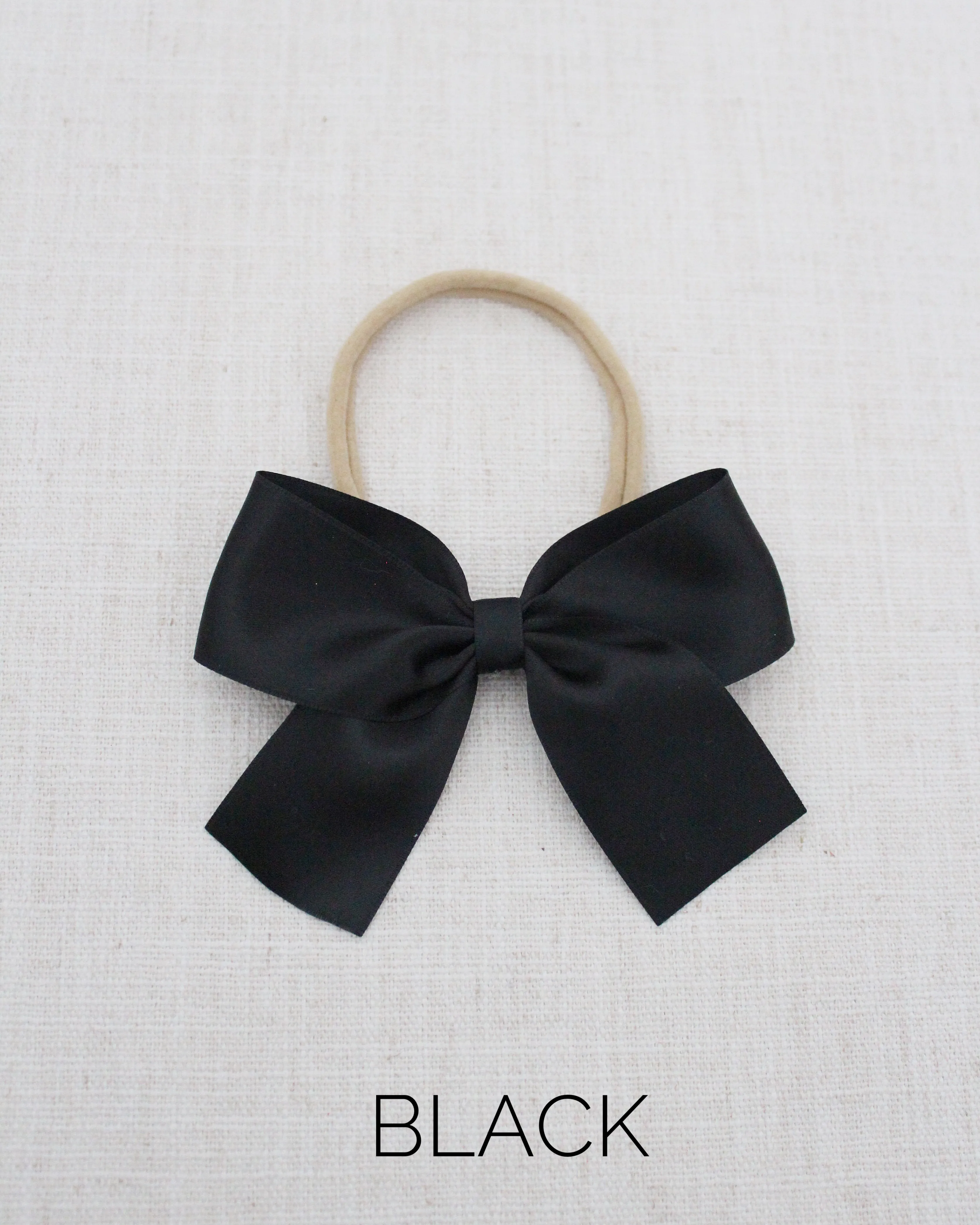Satin Bow Hair Clips for Girls