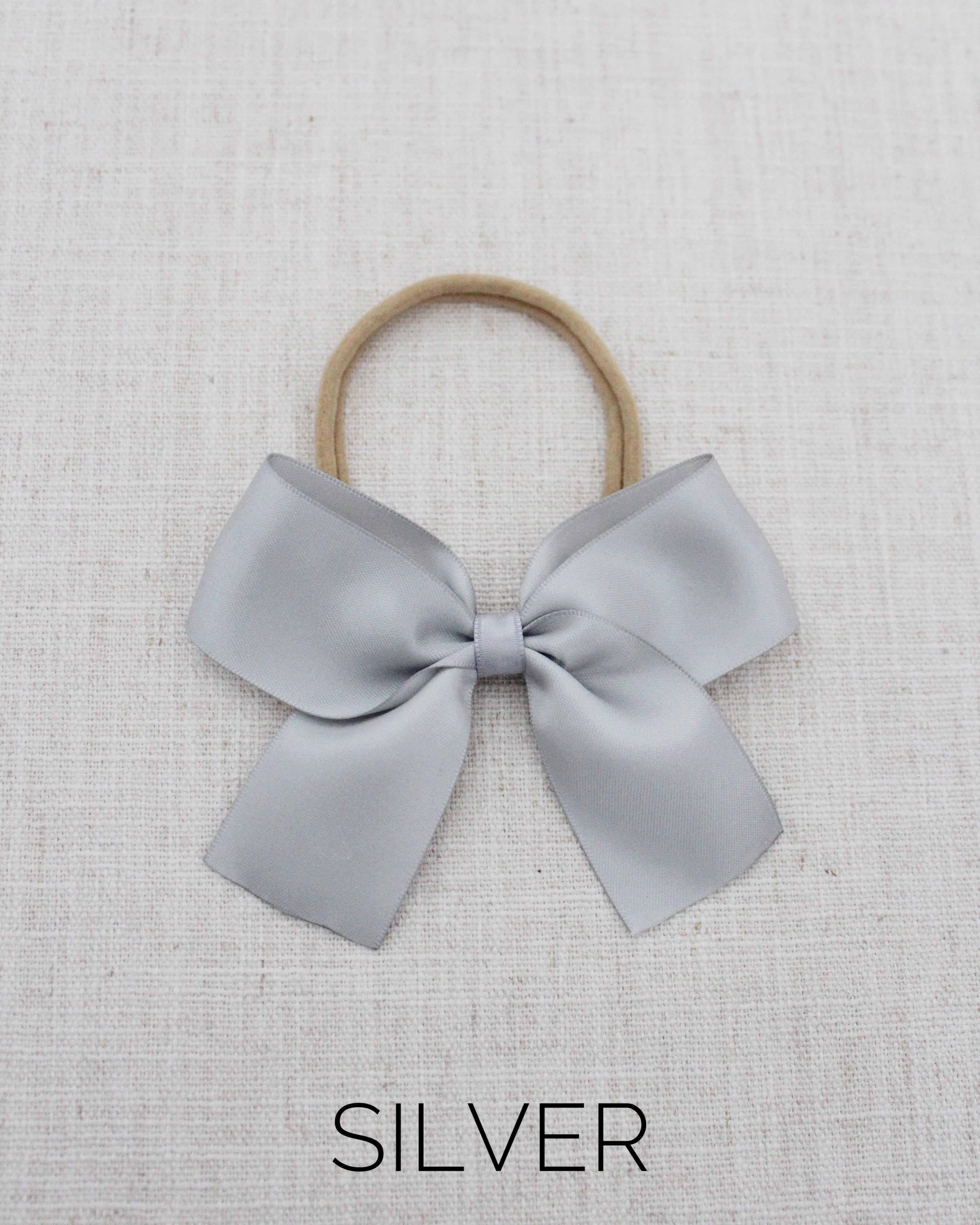 Satin Bow Hair Clips for Girls