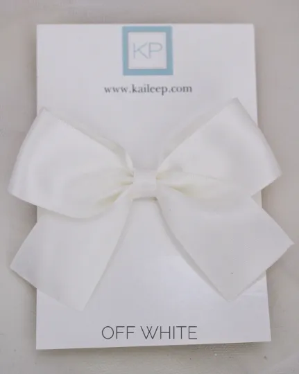 Satin Bow Hair Clips for Girls