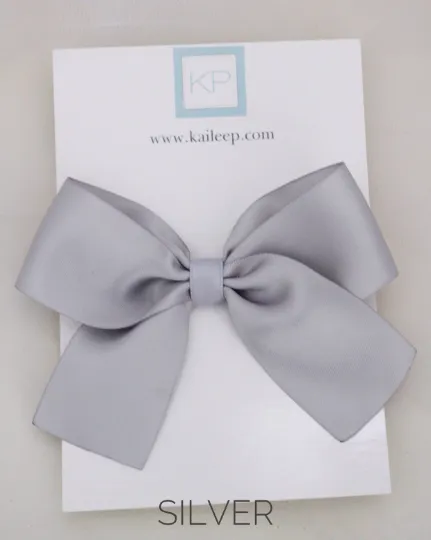 Satin Bow Hair Clips for Girls