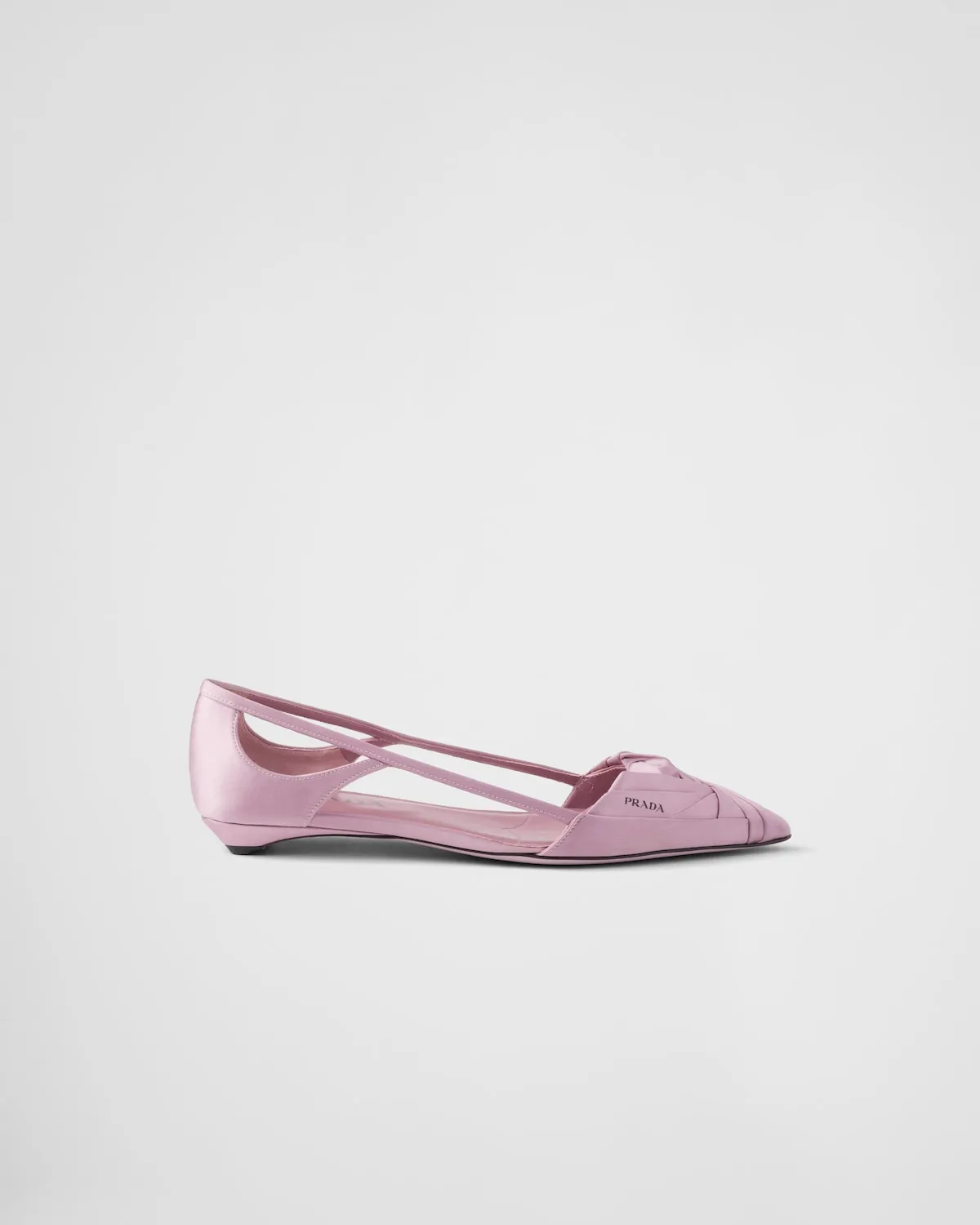 Satin Cut-Out Ballerinas