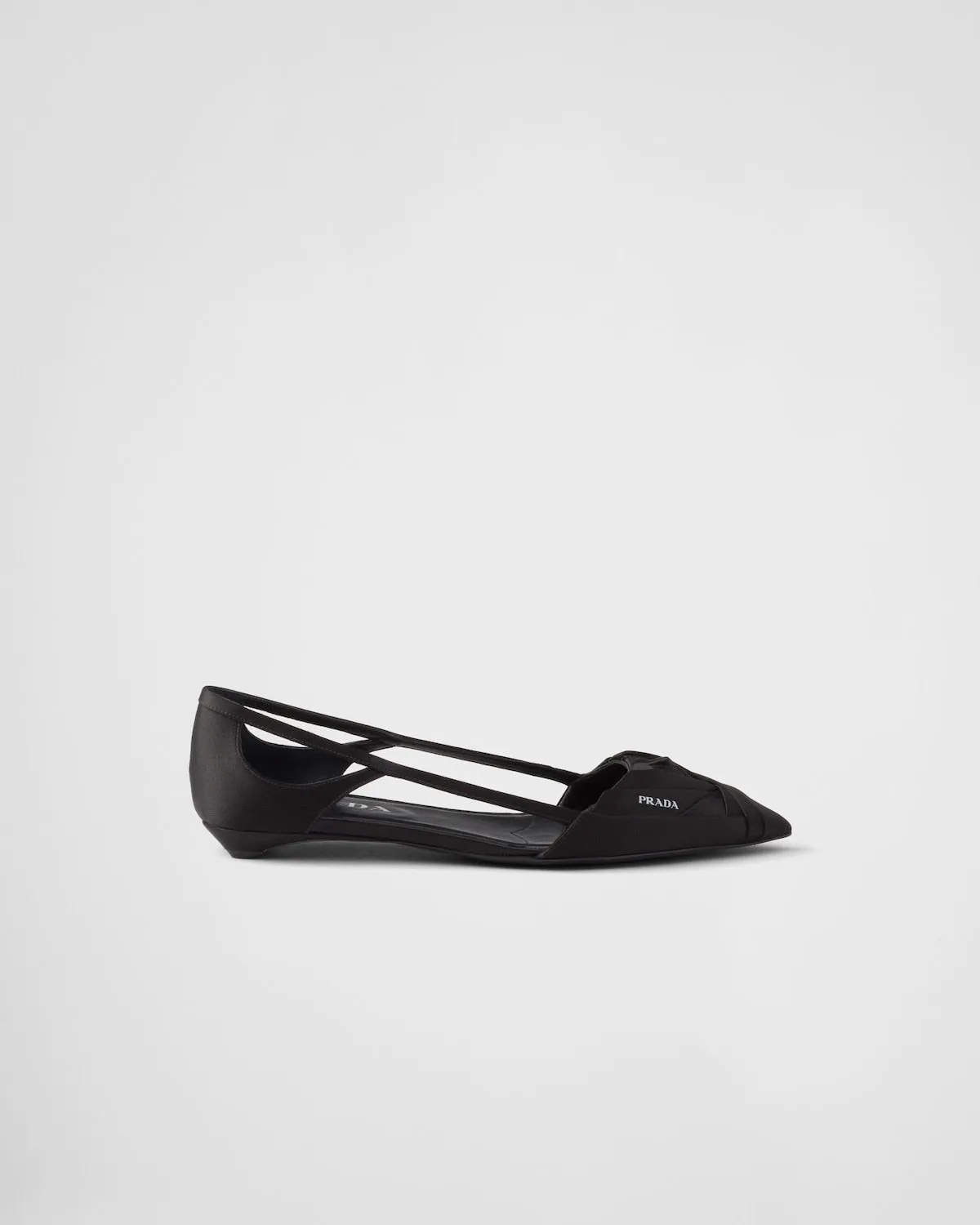 Satin Cut-Out Ballerinas