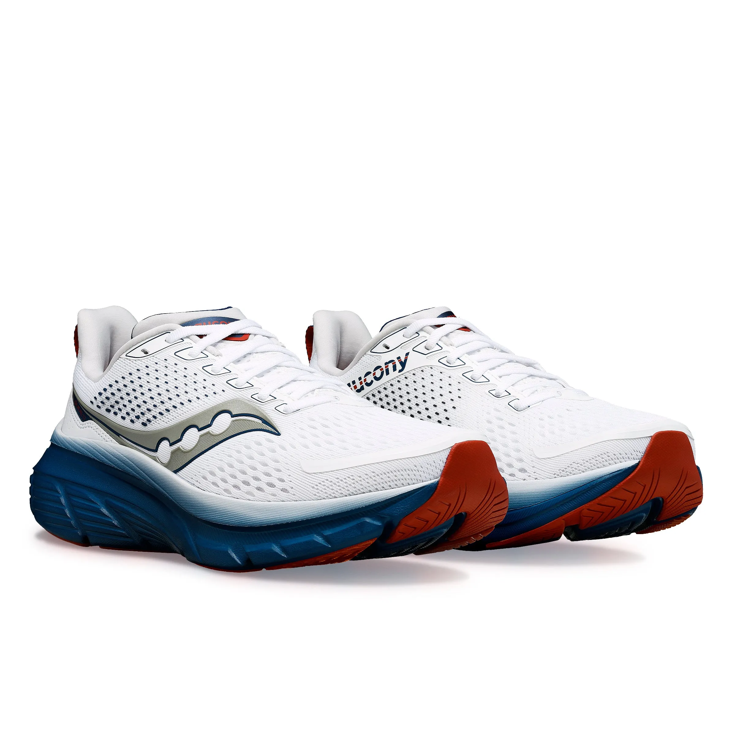 Saucony Guide 17 (Mens) - White/Navy