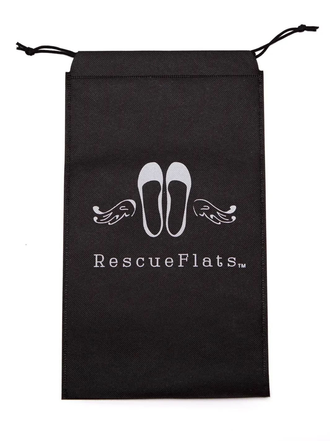 Scratch & Dent 20 Pairs of Black Rescue Flats (WHITE Display Box)