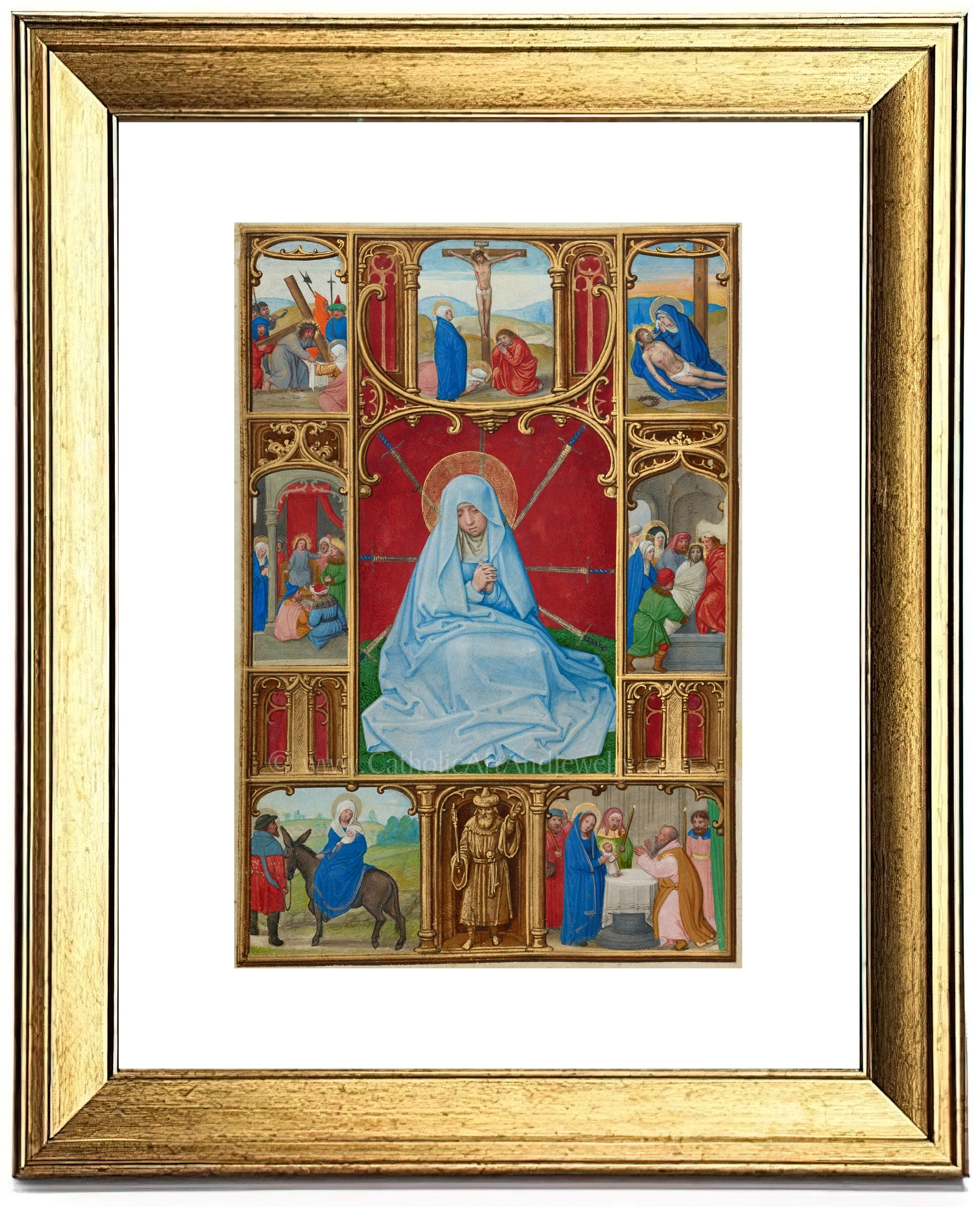 Seven Sorrows of Mary – 3 Sizes – Catholic Art Print