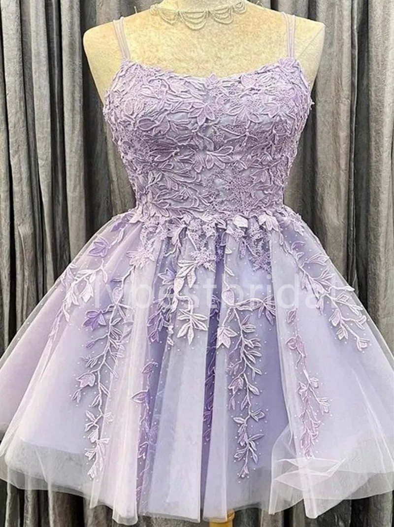 Sexy Spaghetti straps Sleeveless Short Homecoming Dresses, HDS0082
