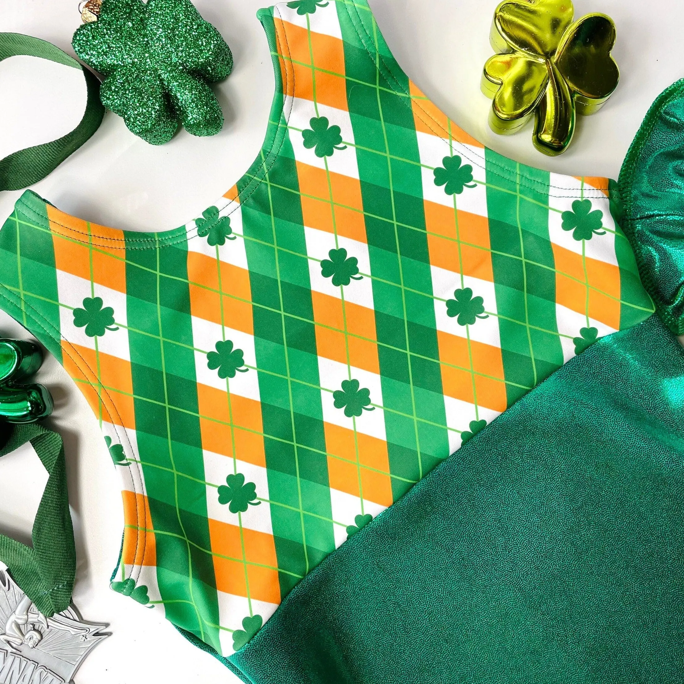 Shamrock Plaid Leotard