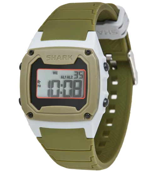Shark Classic - Strap Kit - Silicone - DARK GREEN/LIGHT GREY