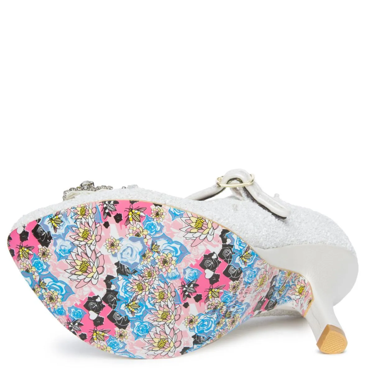 Shimmer White Light Up High Heel Ivory
