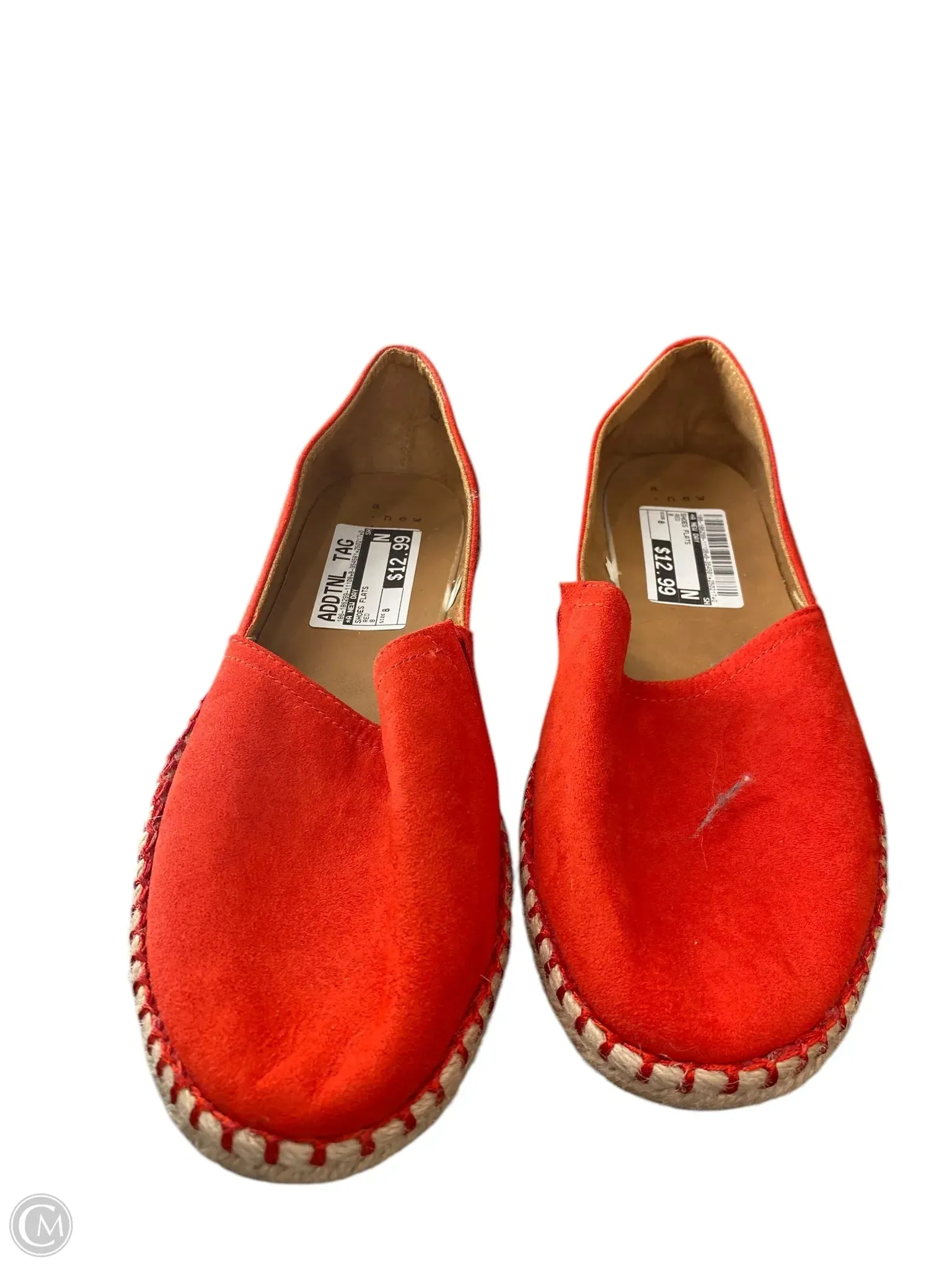 Shoes Flats By A New Day In Red, Size: 8