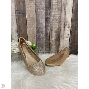 Shoes Flats By Cme In Gold, Size: 10
