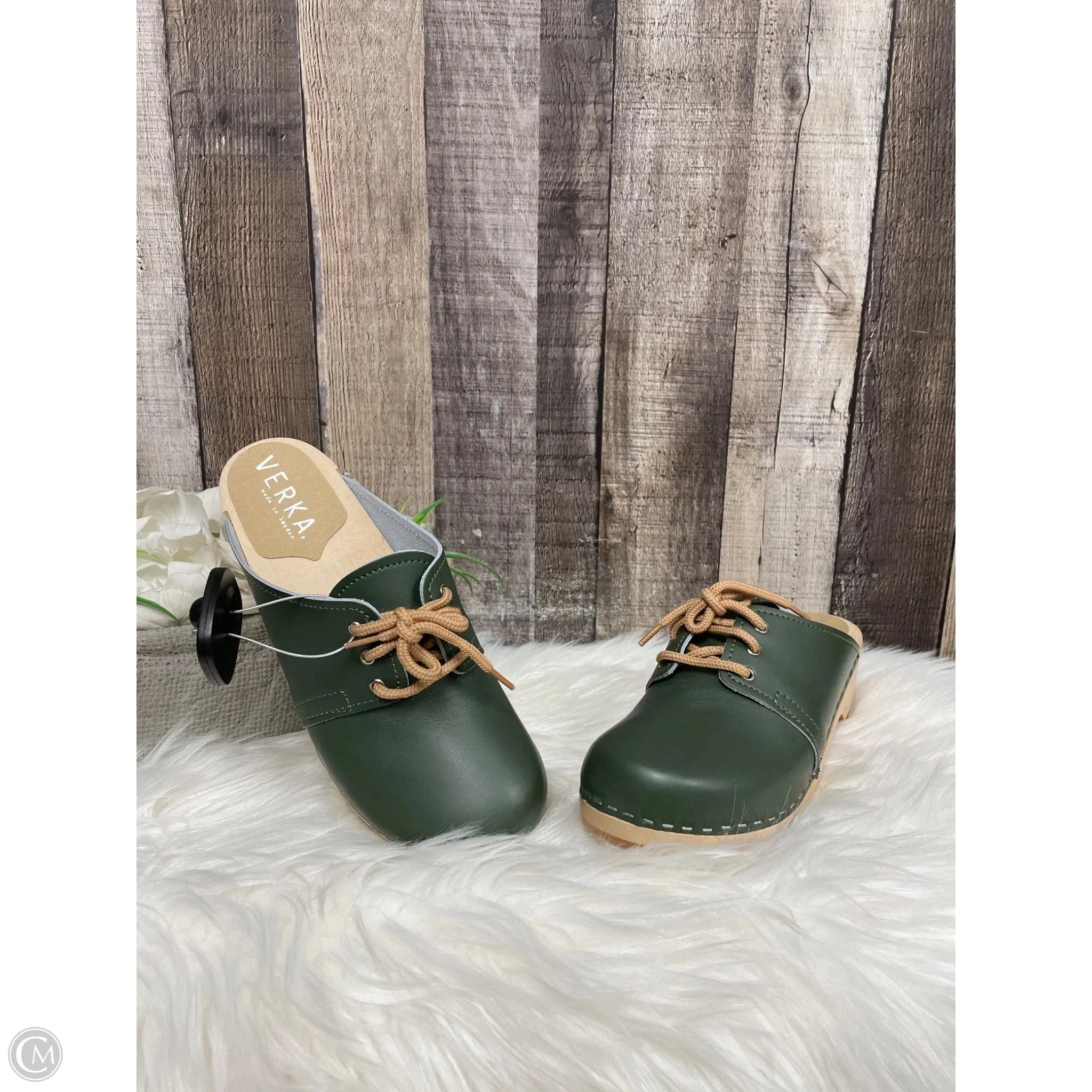 Shoes Flats By Cme In Green, Size: 8