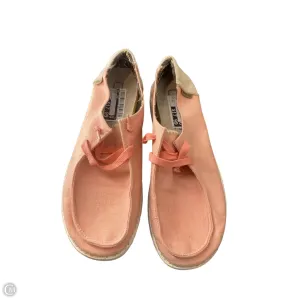 Shoes Flats By Hey Dude In Pink, Size: 10
