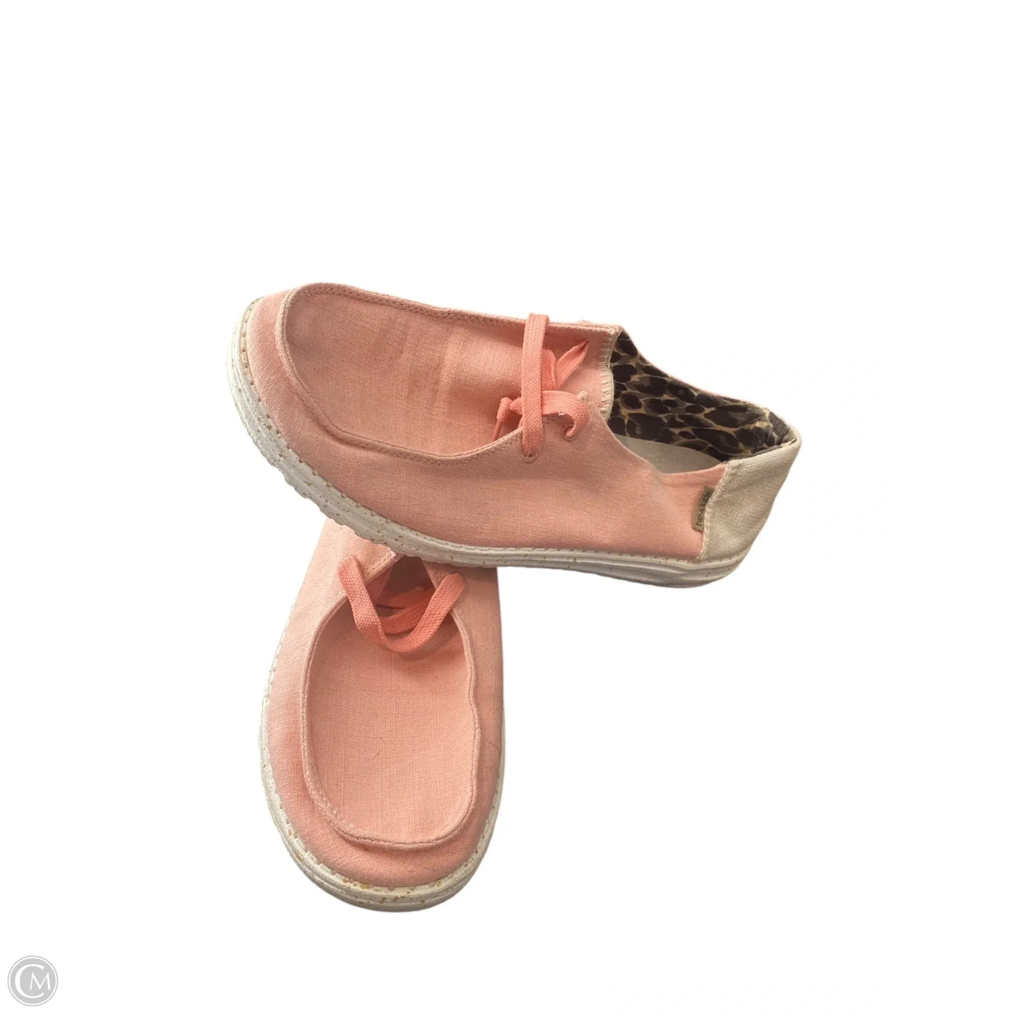 Shoes Flats By Hey Dude In Pink, Size: 10