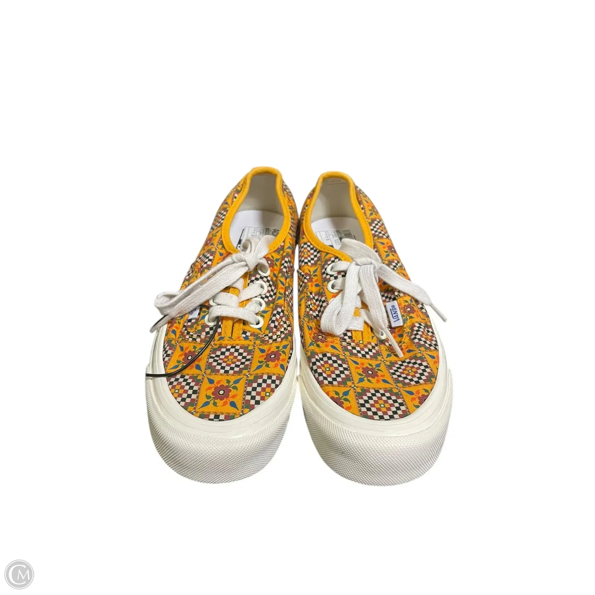 Shoes Flats By Vans In Floral Print, Size: 7.5