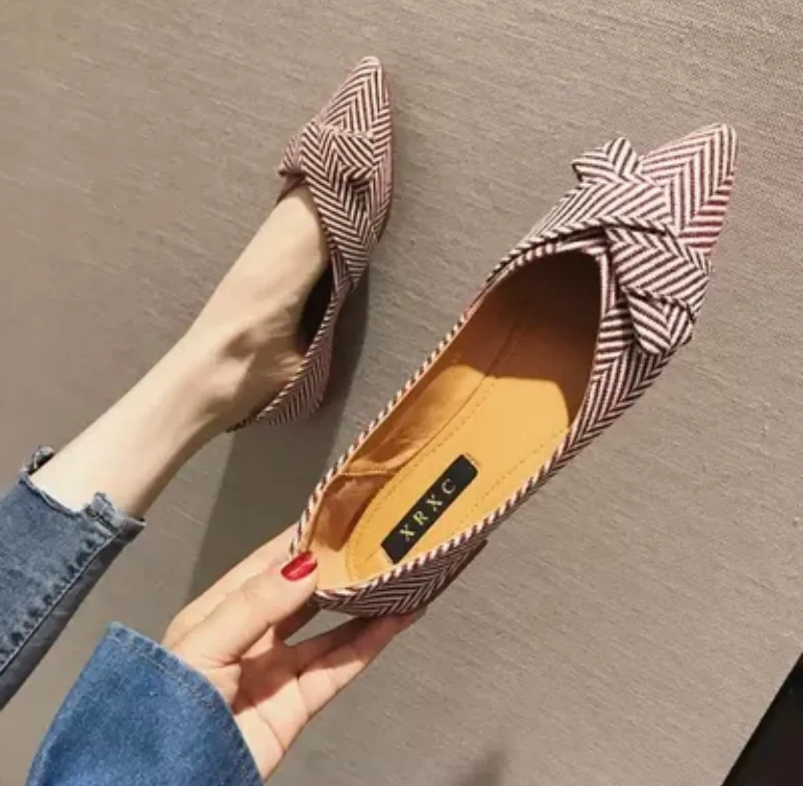 Sienna Stripe Flats