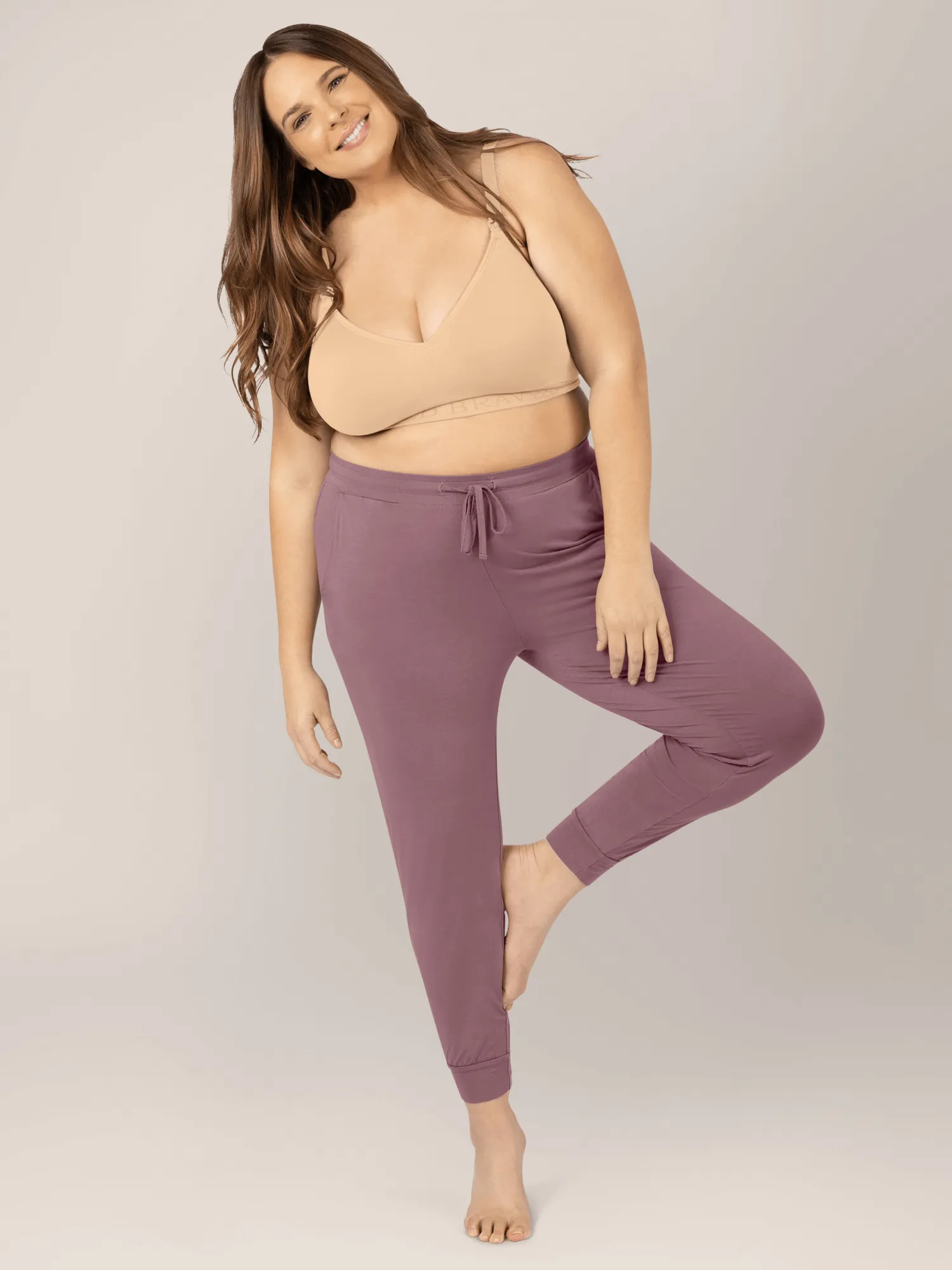 Signature Sublime® Contour Hands-Free Pumping & Nursing Bra  | Beige